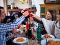 holiday celebration with roommates