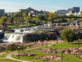 Enormous Falls Park in Sioux City, South Dakota.